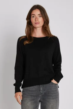 Philosophy Blues Original naisten neulepusero BEKKA KNIT SWEATER, musta