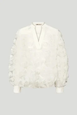 Philosophy Blues Original naisten pusero CIRCLE BLOUSE, valkoinen