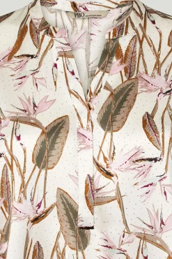 Philosophy Blues Original naisten toppi, BLAINE TOP Valkopohjainen Kuosi