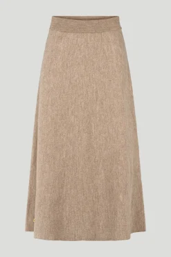 Philosophy Blues Original naisten hame, MANTRA KNIT SKIRT Vaalea Beige