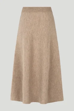 Philosophy Blues Original naisten hame, MANTRA KNIT SKIRT Vaalea Beige