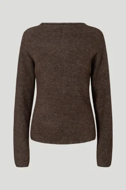 Philosophy Blues Original naisten neulepusero, TORNA KNIT Tummanruskea