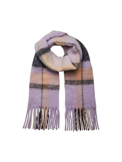 Pieces Kaulaliina Bea Long Scarf Noos Kuosi Lila