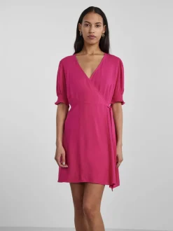 Pieces mekko, PCTALA 2/4 WRAP DRESS Pinkki