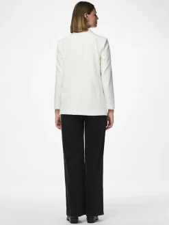 Pieces naisten bleiseri, PCBOZZY LS LOOSE BLAZER Cloud Dancer