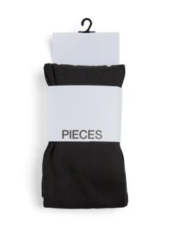 Pieces naisten fleecesukkahousut PCKAYA FLEECE TIGHTS NOOS, musta