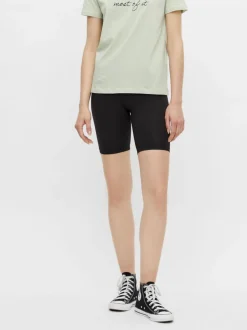 Pieces Naisten Pyöräilyshortsit PCKIKI SHORTS Musta