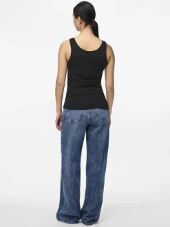Pieces Naisten Toppi PCSIRENE TANK TOP Black