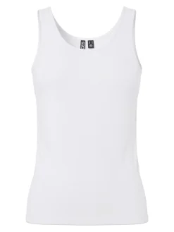 Pieces Naisten Toppi PCSIRENE TANK TOP Bright White