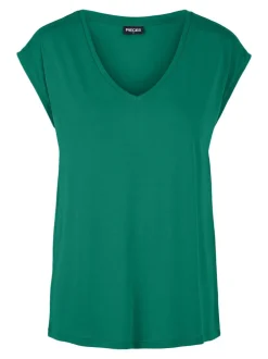 Pieces, Naisten T-paita, Pckamala Tee Noos Bc Vihreä