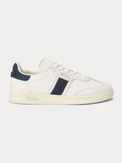 Polo Ralph Lauren kengät, HTR AERA-SNEAKERS-LOW TOP LACE Valkoinen