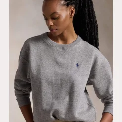Polo Ralph Lauren colege, LS SWETAHIRT Vaaleanharmaa