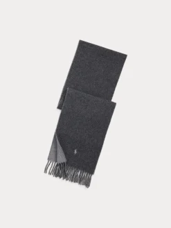 Polo Ralph Lauren huivi CLSSC RVRSBL Scarf Oblong, tummanharmaa