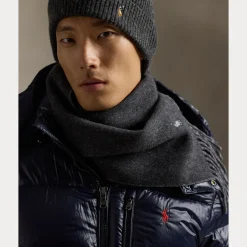 Polo Ralph Lauren huivi CLSSC RVRSBL Scarf Oblong, tummanharmaa