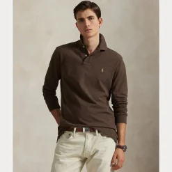 Polo Ralph Lauren Miehet Neulepusero Long Sleeve Knit, Tummanruskea