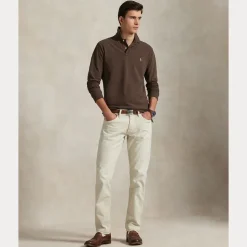 Polo Ralph Lauren Miehet Neulepusero Long Sleeve Knit, Tummanruskea