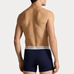 Polo Ralph Lauren Miehet Alushousut K Boxer Brief 3kpl AOP tummansininen