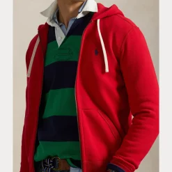 Polo Ralph Lauren Miehet Vetoketjuhuppari Hood LongSleeveKnit Punainen