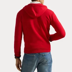 Polo Ralph Lauren Miehet Vetoketjuhuppari Hood LongSleeveKnit Punainen