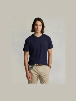 Polo Ralph Lauren Miesten T-Paita, SHORT SLEEVE-T-SHIRT NOS Tummansininen