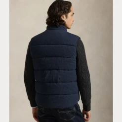 Polo Ralph Lauren Miesten liivi Houndstooth Print Estate Rib, sininen