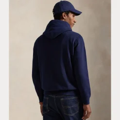 Polo Ralph Lauren miesten huppari, PULL OVER FLEECE HOODIE Tummansininen
