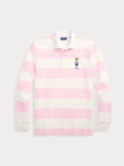 Polo Ralph Lauren miesten ruggeri, CLASSIC FIT POLO BEAR JERSEY RUGBY SHIRT Pinkki