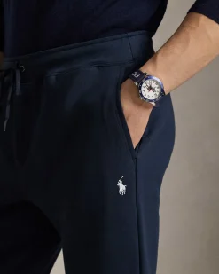 Polo Ralph Lauren Miesten Collegehousut, DOUBLE KNIT JOGGER PANT Tummansininen