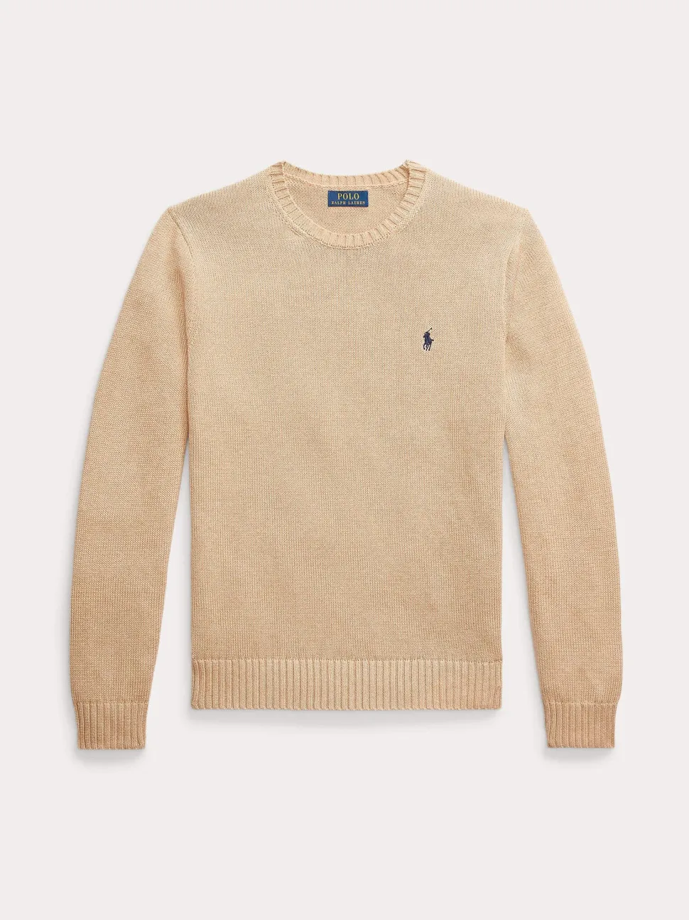 Polo Ralph Lauren Miesten Neulepusero, LONG SLEEVE-SWEATER Beige