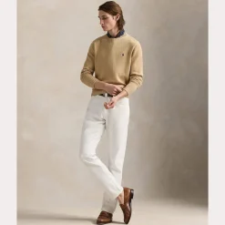 Polo Ralph Lauren Miesten Neulepusero, LONG SLEEVE-SWEATER Beige