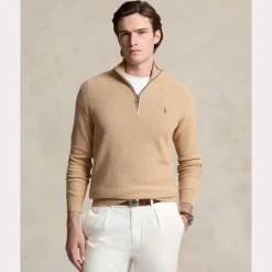 Polo Ralph Lauren miesten neule, POLO HALF ZIP Beige