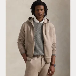 Polo Ralph Lauren miesten huppari, DOUBLE KNIT FULL ZIP HOODIE Beige