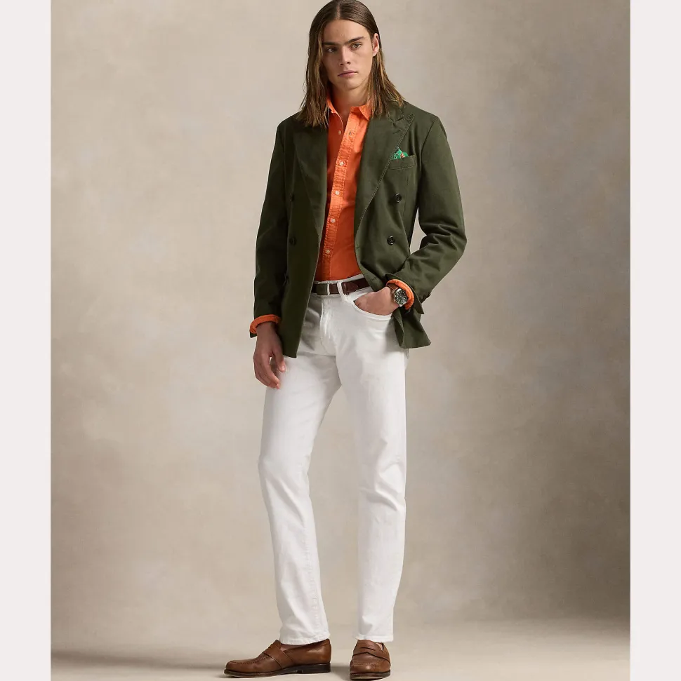 Polo Ralph Lauren miesten kauluspaita, LONG SLEEVE-SPORT SHIRT Oranssi