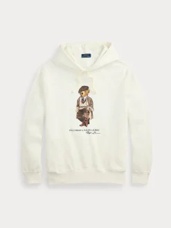 Polo Ralph Lauren miesten huppari, POLO BEAR HOODIE Valkoinen