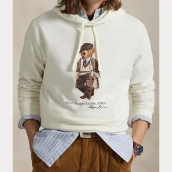 Polo Ralph Lauren miesten huppari, POLO BEAR HOODIE Valkoinen