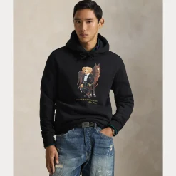 Polo Ralph Lauren miesten huppari Polo Bear Fleece Hoodie, musta