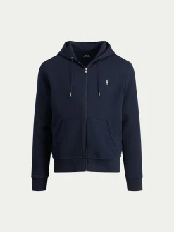 Polo Ralph Lauren Miesten Huppari, DOUBLE KNIT HOODIE FULL ZIP ATHLETIC Tummansininen