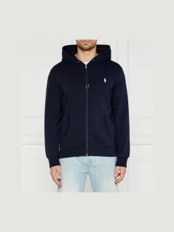 Polo Ralph Lauren Miesten Huppari, DOUBLE KNIT HOODIE FULL ZIP ATHLETIC Tummansininen