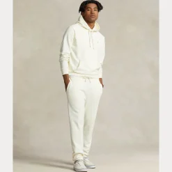 Polo Ralph Lauren miesten huppari, LOOPBACK FLEECE HOODIE Luonnonvalkoinen