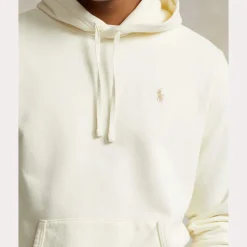 Polo Ralph Lauren miesten huppari, LOOPBACK FLEECE HOODIE Luonnonvalkoinen