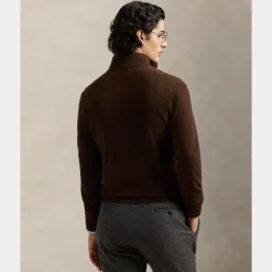 Polo Ralph Lauren Miesten Neulepusero LS HZ PP-LONG SLEEVE-PULLOVER, tummanruskea