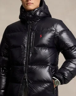 Polo Ralph Lauren Miesten Untuvatakki, THE GORHAM GLOSSED DOWN JACKET Musta