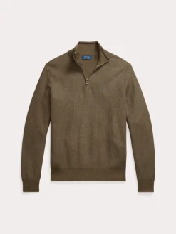 Polo Ralph Lauren miesten neule, POLO HALF ZIP Khaki