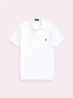 Polo Ralph Lauren miesten pikeepaita, SLIM FIT MESH POLO Valkoinen
