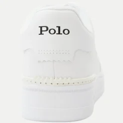 Polo Ralph Lauren Miesten Kengät, MASTERS CRT-SNEAKERS-LOW TOP LACE ALL WHITE Valkoinen