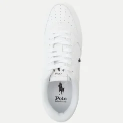 Polo Ralph Lauren Miesten Kengät, MASTERS CRT-SNEAKERS-LOW TOP LACE ALL WHITE Valkoinen