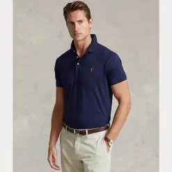 Polo Ralph Lauren miesten pikeepaita, POLO PIKEE CUSTOM SLIM Tummansininen