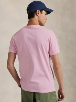 Polo Ralph Lauren miesten t-paita, SHORT SLEEVE-T-SHIRT Pinkki