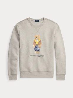 Polo Ralph Lauren miesten collegepaidat Polo Bear Fleece Sweatshirt, vaaleanharmaa