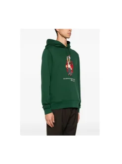 Polo Ralph Lauren Miesten Huppari, POLO BEAR FLEECE HOODIE Armeijanvihreä